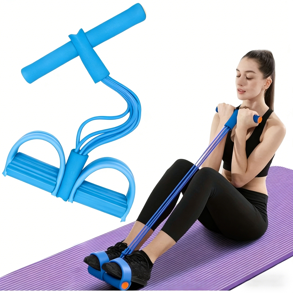 Elástico Extensor de Exercícios Pull Reducer Multi Função Academia Em Casa Uso Profissional
