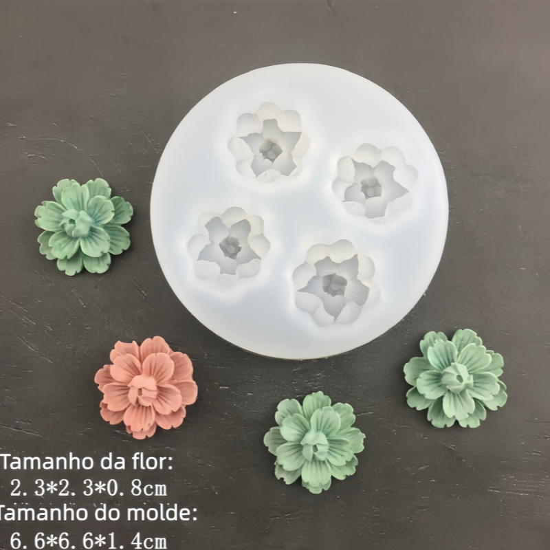 Flor De Jasmim/ Cerejeira Pêssego Molde De Silicone Para Bolo Decorações Mousse De Chocolate Bandeja De Gelo Cozinha em Oferta na Shopee