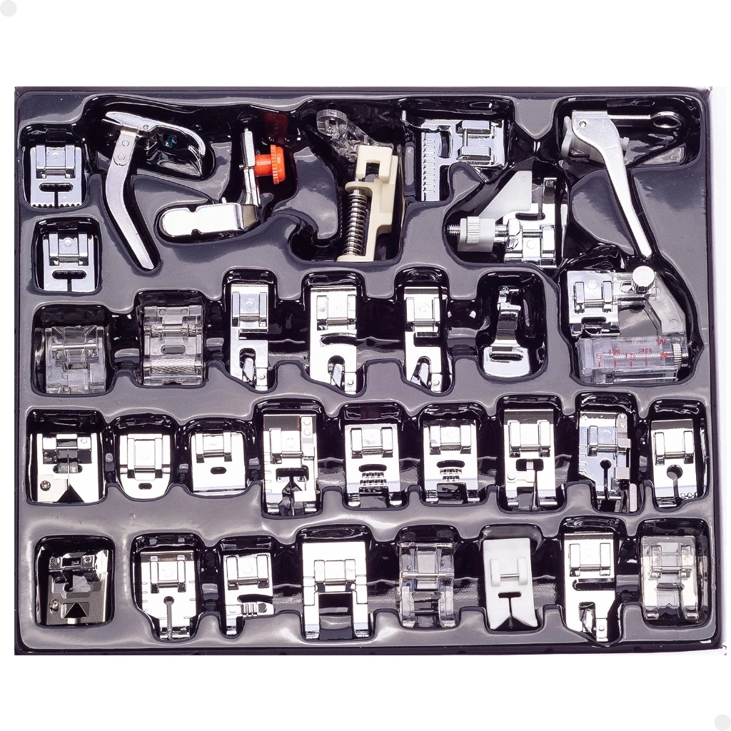 Kit 32/42 De Calcadores P/máquina De Costura em Oferta na Shopee