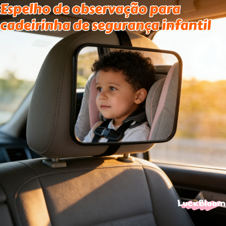 Espelho Retrovisor Banco Traseiro Bebê Conforto Cadeirinha