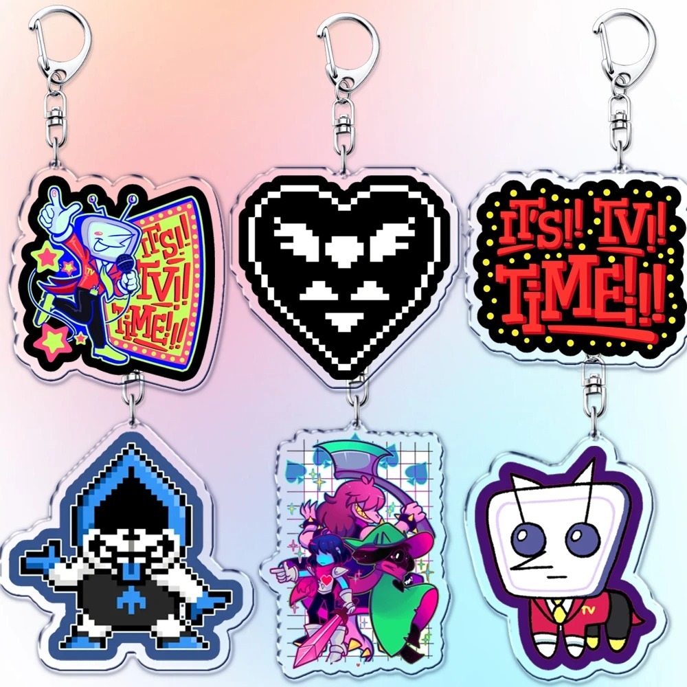Jogo Quente Deltarune Chaveiros Para Acessórios Ralsei Kris Susie Spamton Undertale Anjo Jóias Fãs Jogos Gamer Presentes