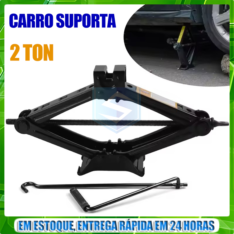 Macaco Sanfona de Carro Suporta 2 Toneladas 2000 kgs Jacaré Universal Original para Troca de Pneu em Oferta na Shopee
