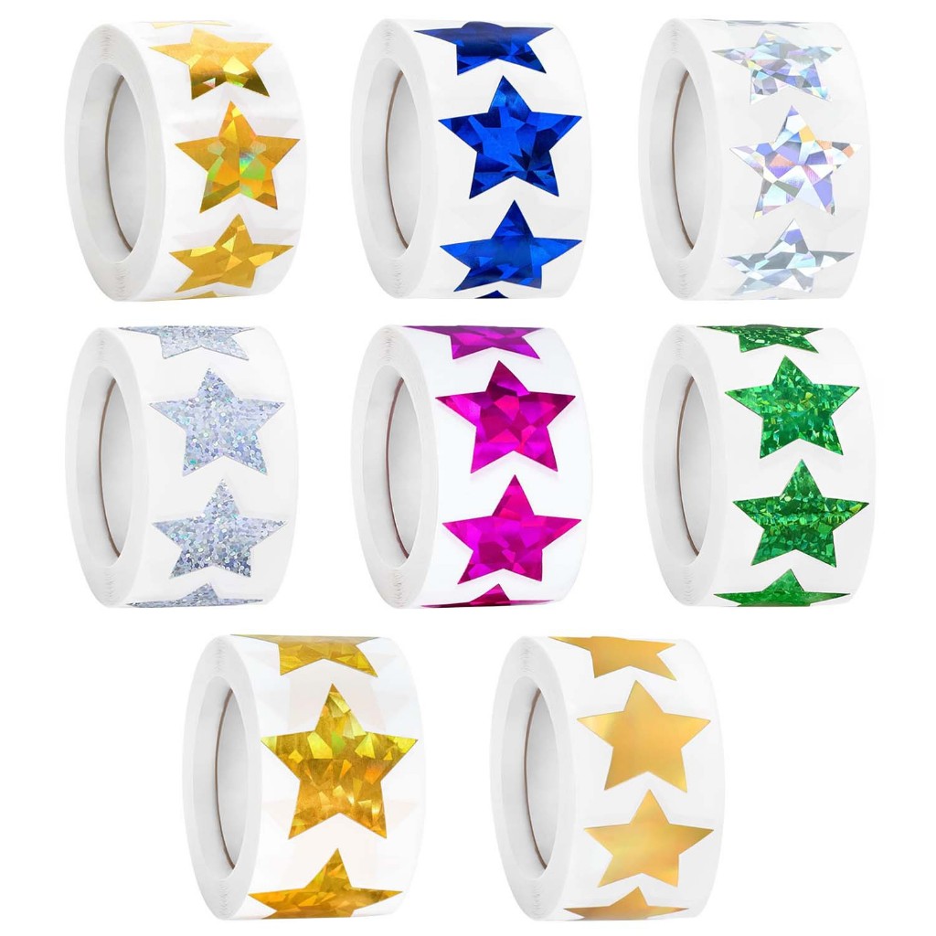 500 PCS Adesivos Holográficos De Estrela Dourada De 1 Polegada Autoadesivo Metálico Folha De Glitter Adesivo Brilhante E em Oferta na Shopee