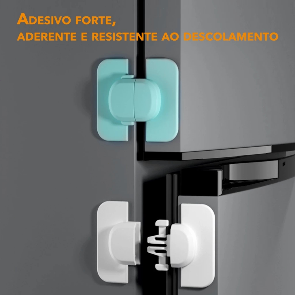 Nova trava de segurança para geladeira, trava para porta do freezer, trava de segurança multifuncional para crianças.