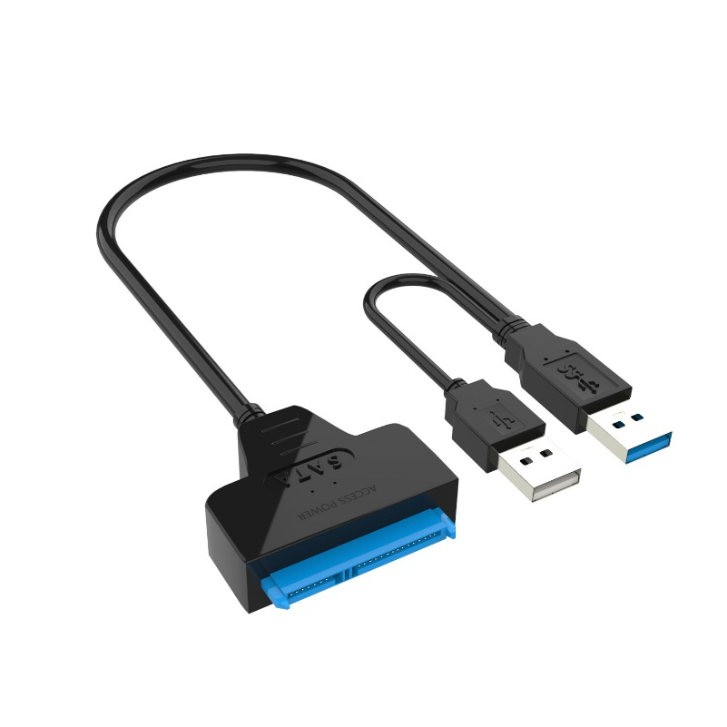 Interface dupla USB 3.0 SATA + cabo de conversão adaptador de disco rígido USB 2.0 12V 2A