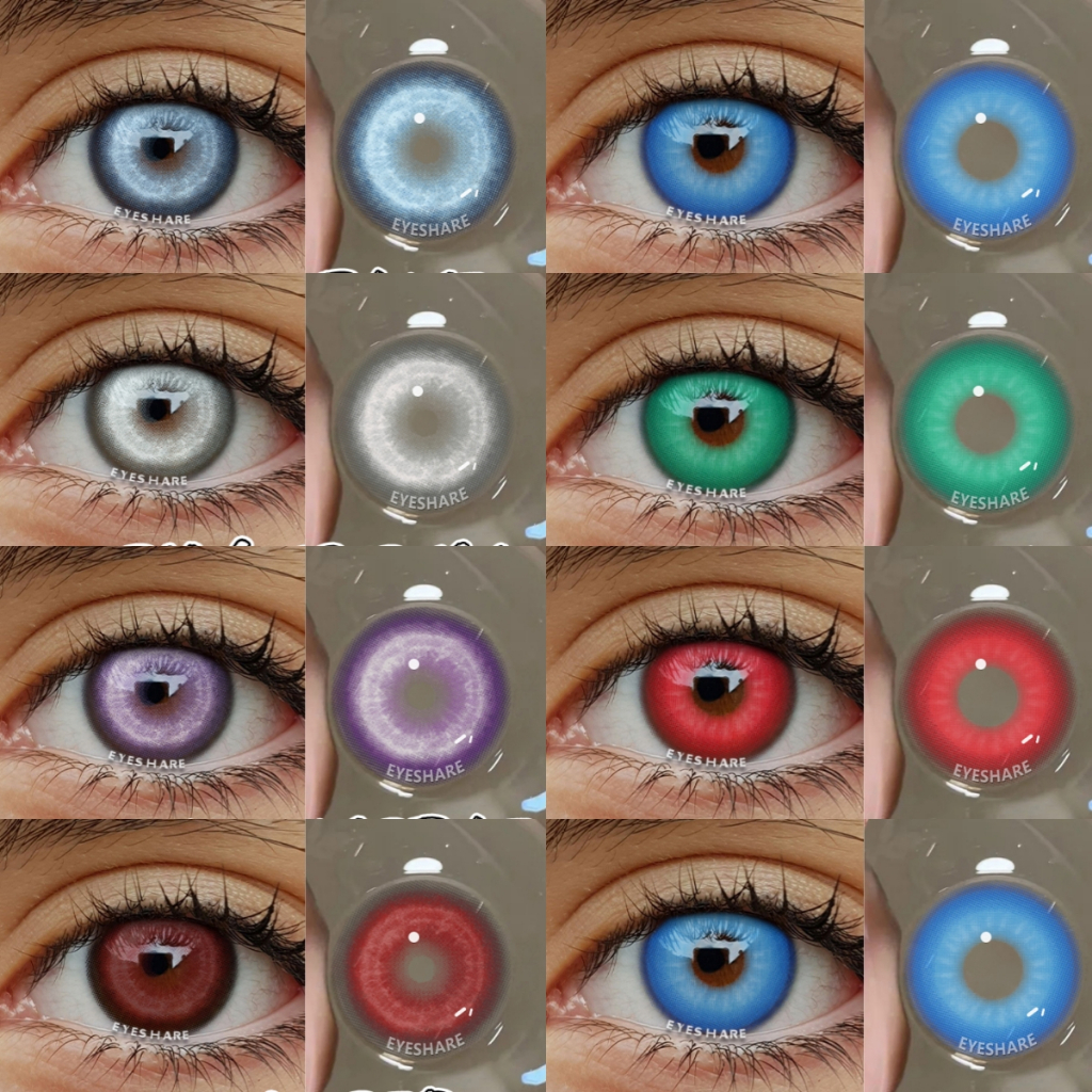 Lentes De Contato Coloridas cosplay Para Olhos Acessórios De Anime Azuis Envio Rápido Do Brasil em Oferta na Shopee