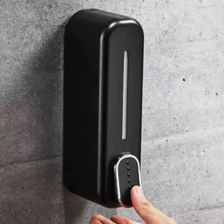 Dispensador manual de parede para sabão líquido, shampoo e condicionador
