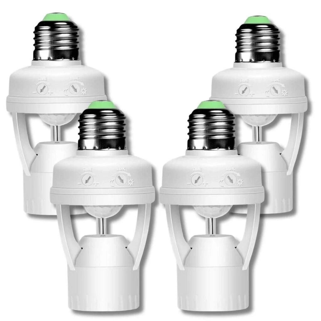 Sensor de Movimento para lâmpada Soquete E27 c/ sensor de presença Bivolt 110V~220V Max 60W TUDO