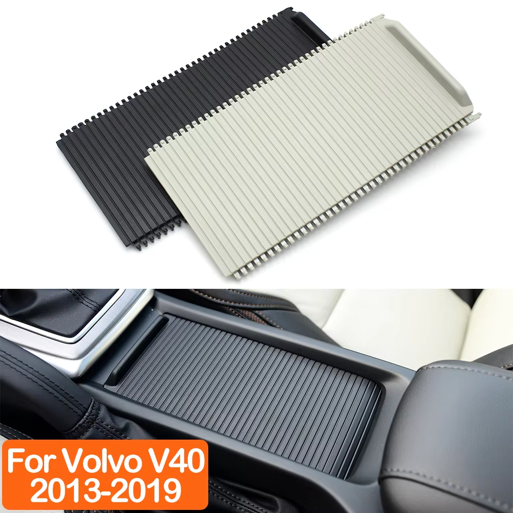 Para Volvo V40 Console Central Do Carro Braço Persianas Deslizantes Suporte De Copo Rolo Cego Capa Substituição 2013-201