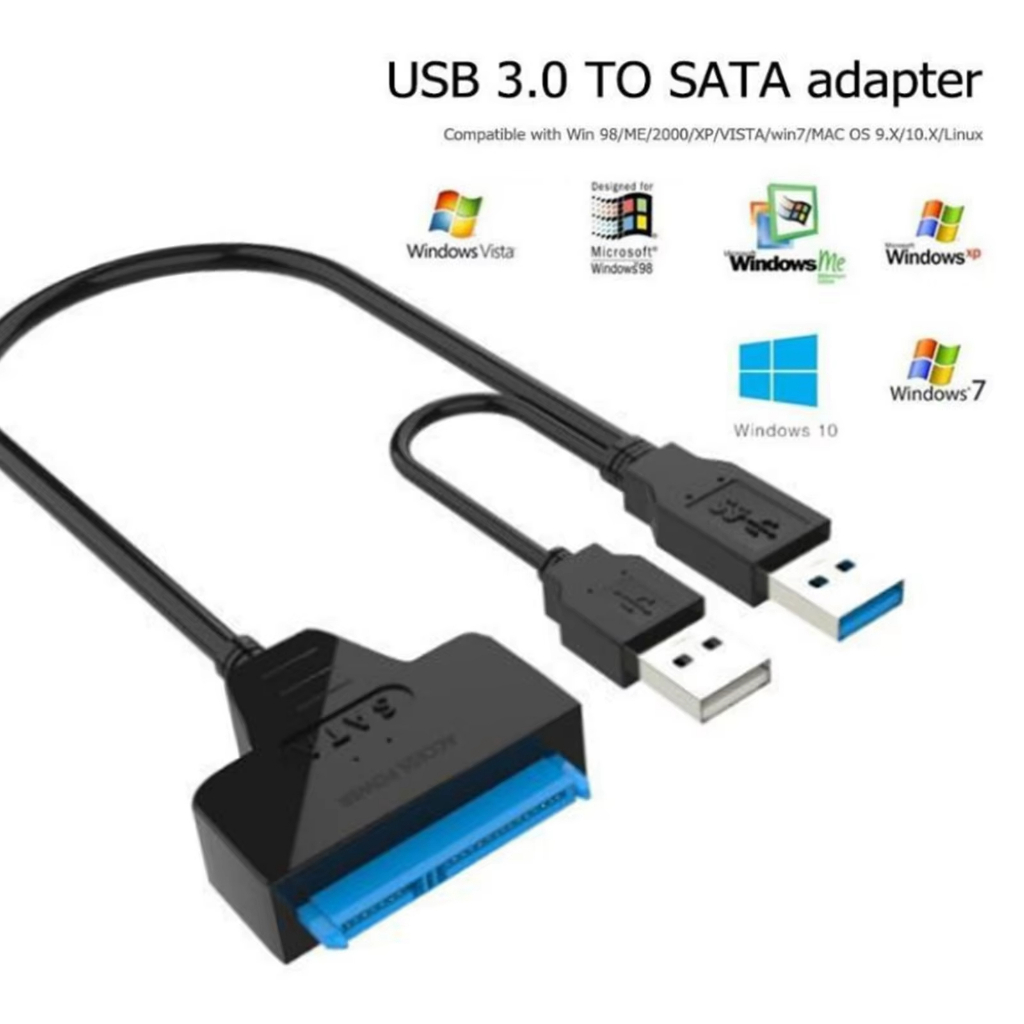 Cabo Conversor Adaptador Usb 3.0 Sata Dual + usb 2,0 12v 2a Hd em Oferta na Shopee