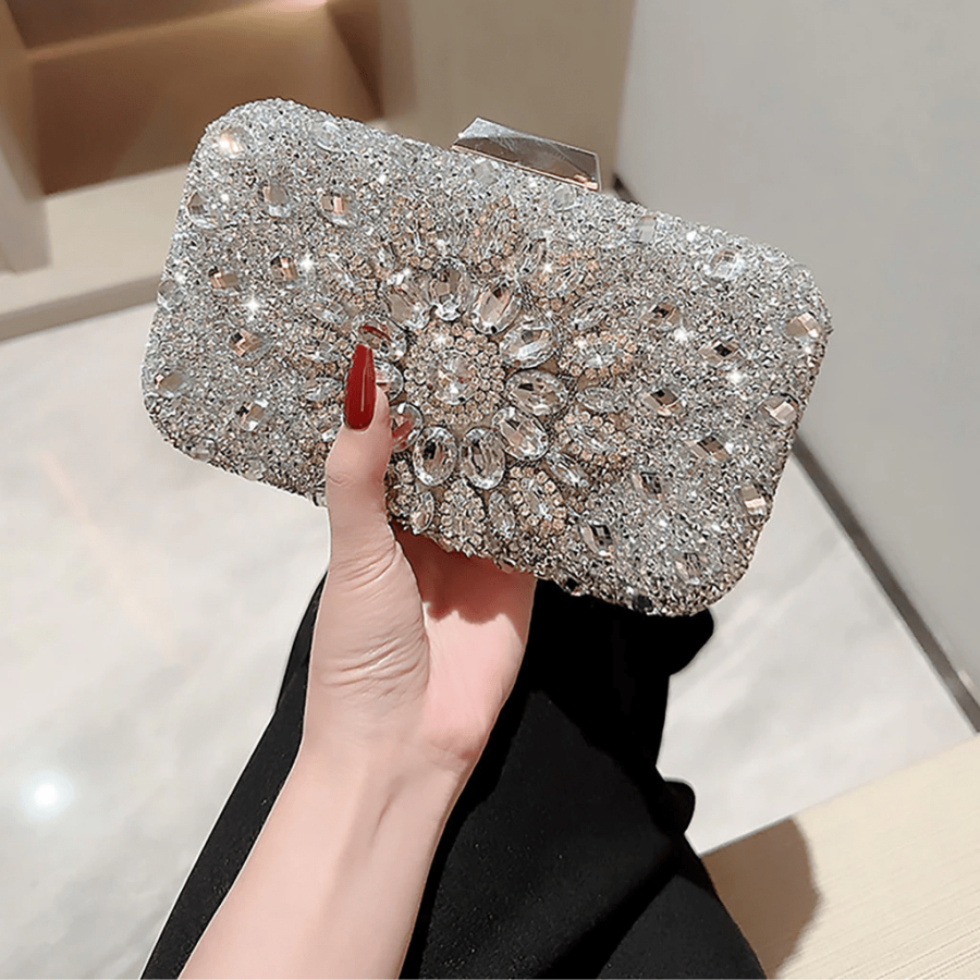 Bolsa Clutch Feminina com Corrente Removível para Casamento Formatura e Festas Elegantes