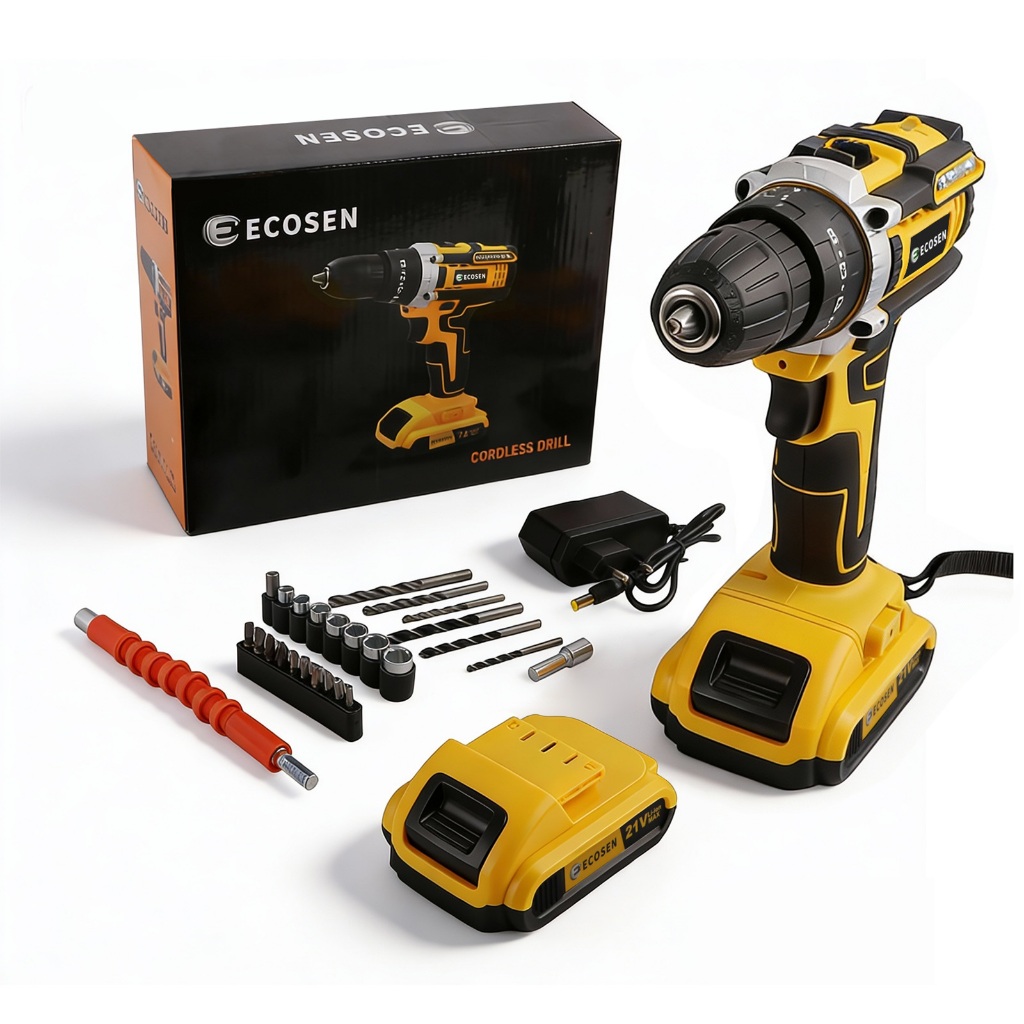 Parafusadeira Furadeira Sem Fio Impacto 21V 2 Baterias  e Acessórios Completo em Oferta na Shopee