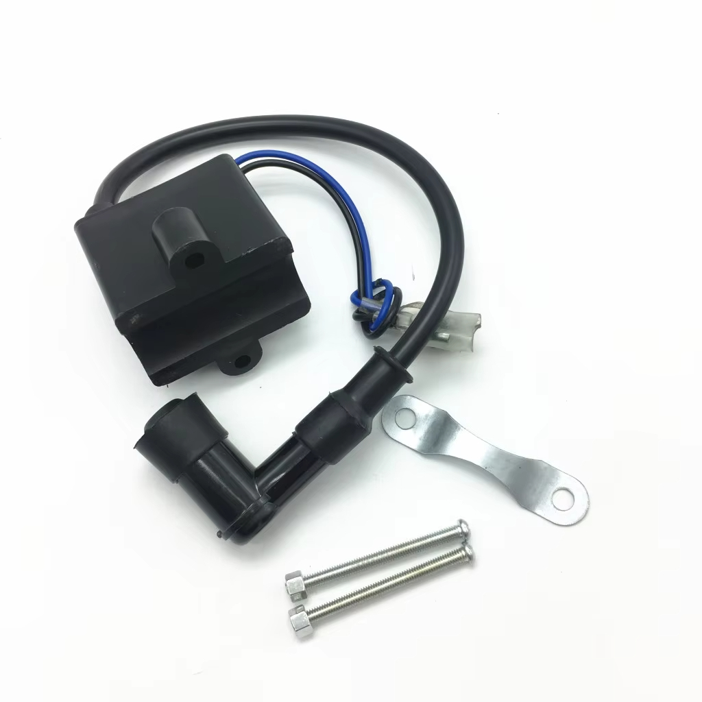 Bobina de ignição CDI do motor 49CC-80CC, Kit de vela de ignição do estator de bicicleta elétrica de dois tempos