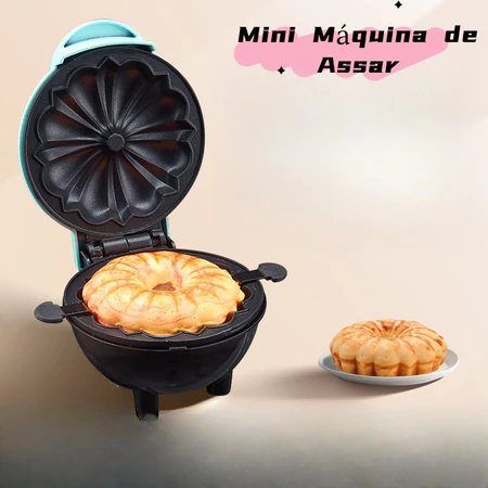 Mini Máquina de Assar Bolo Elétrica Antiaderente Quiche/De Forno/Eggette Maker Mini Ferro 110V