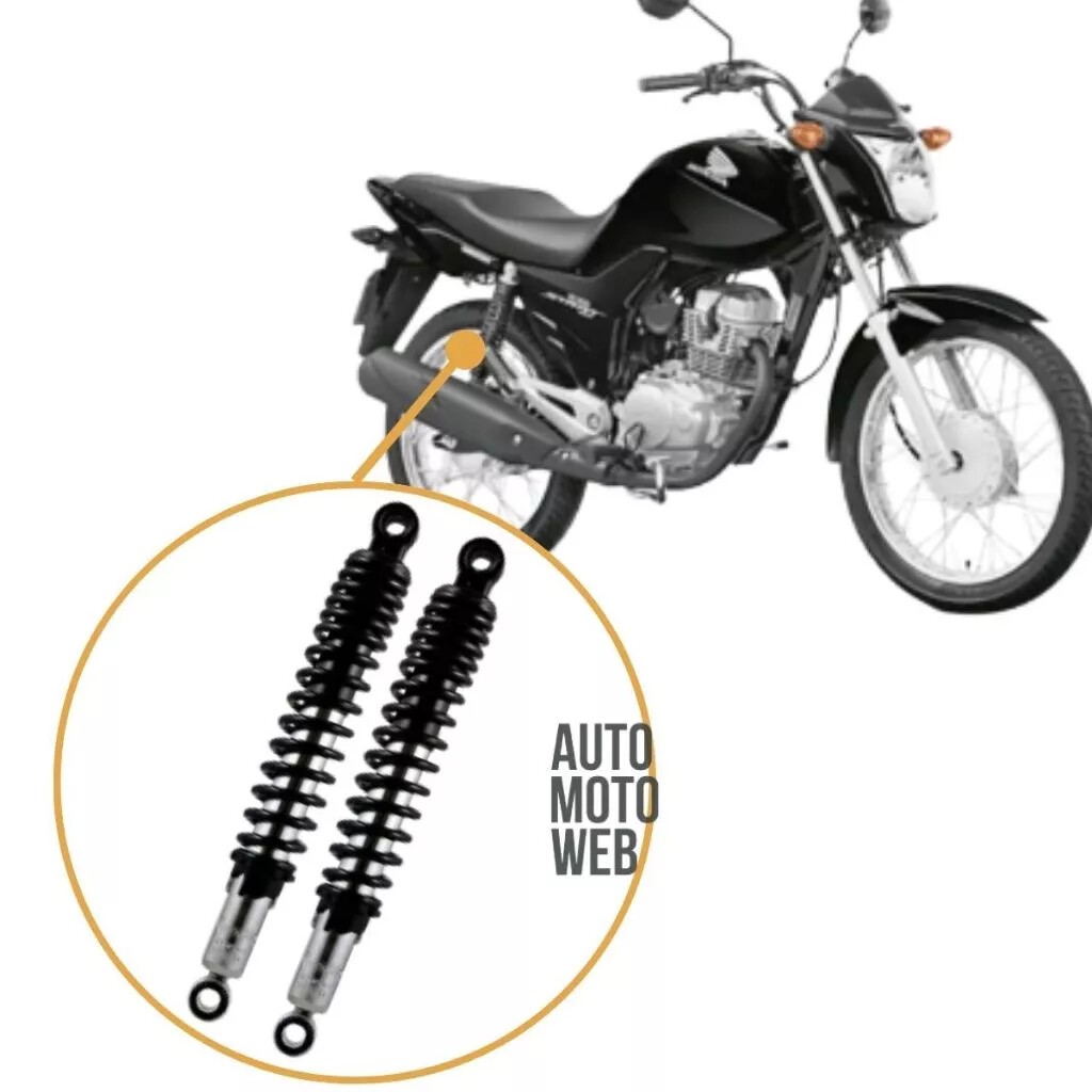 Par Amortecedor Traseiro Honda CG Titan  FAN 150 2004 à 2015
