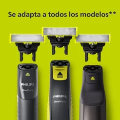 Kit 1/2/3/4 Refil p/ Philips OneBlade | Lâmina de Substituição para Barba, Aparo e Contorno - Corte Suave