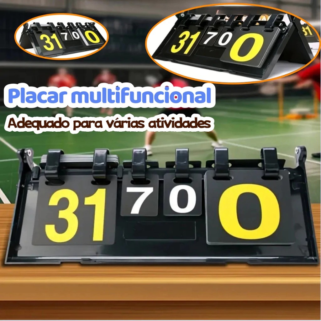 Placar De Mesa Pontuação Contador Marcador Jogo Dobrável Utilidades em Oferta na Shopee