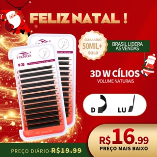 Fadvan W cílios 3D ventiladores de volume premade extensão de cílios fornece cílio naturais de vison em Oferta na Shopee
