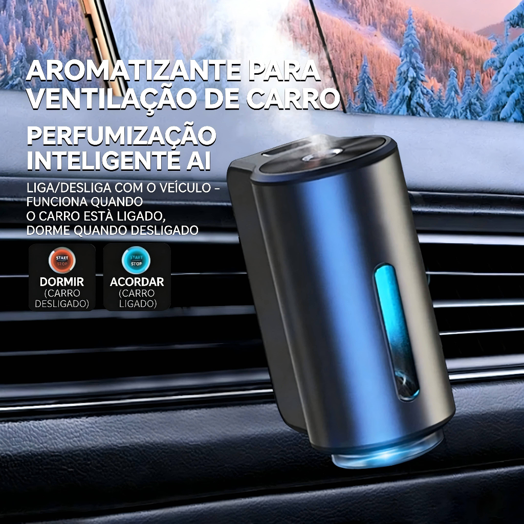 Difusor Romântico De Aromaterapia-Umidificador De Carro Inteligente , Eliminador De Odores , Ambientador , Novo