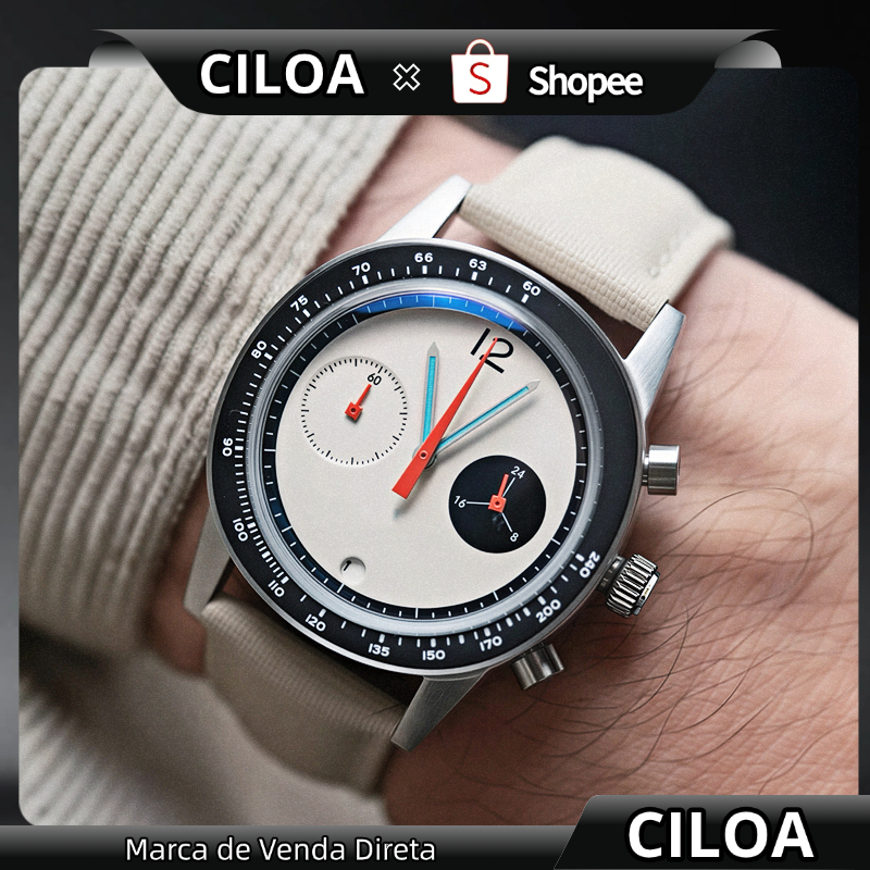 [Promoção de Natal] CILOA Relógio anual masculino simples de baixa tecla conotação Wormhole Concept Re 507 | Em Estoque em Oferta na Shopee