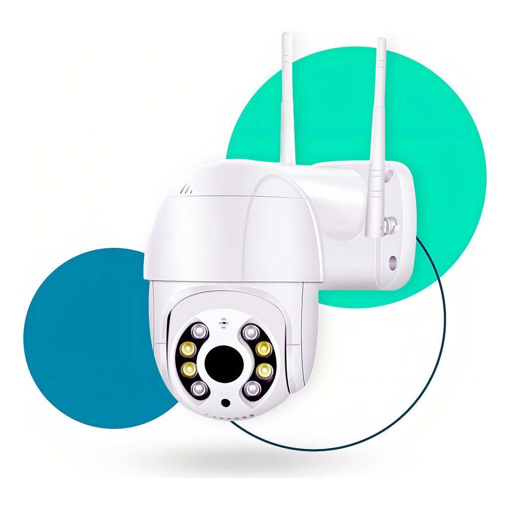 Câmera A8 Externa Ip A Prova D'água com Infravermelho Alarme Wifi Hd Sensor De Movimento Bivolt app icsee ou V380