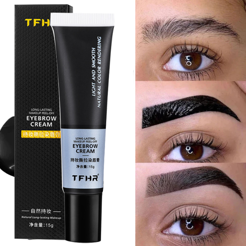 Maquiagem Permanente De Olhos Peel Off Eye Brow Tattoo Tinta De Longa Duração À Prova D'água Black Brown Dye Eyebrow Gel em Oferta na Shopee