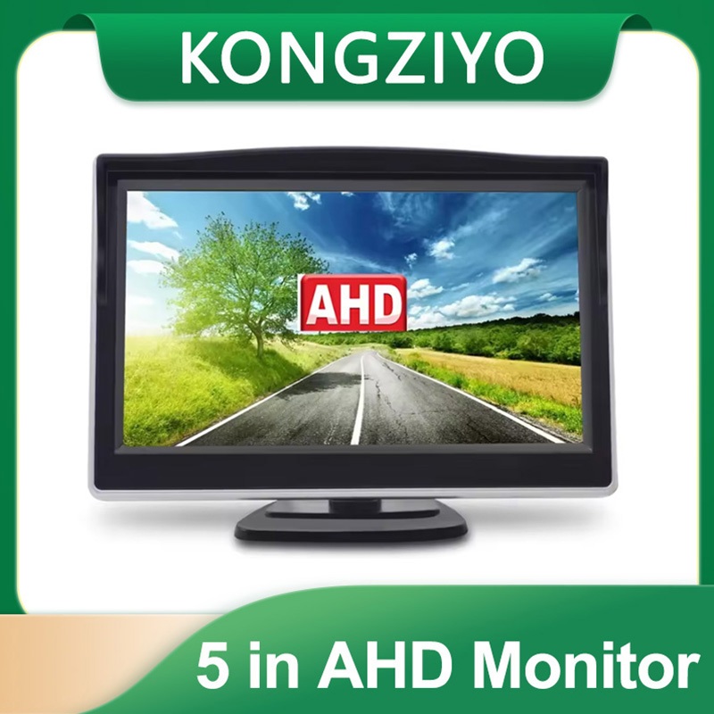 Display LCD Universal AHD Cor Digital 5 Polegada Monitor Do Carro Visão Traseira Câmera De Backup Para Estacionamento No