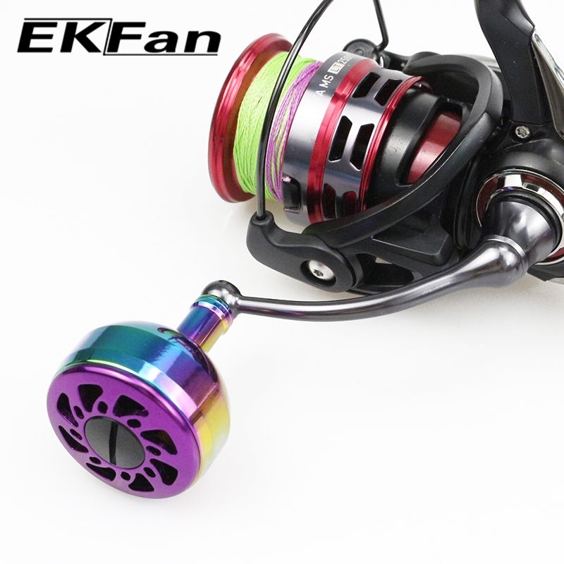 EKFan Botão De Carretel De Pesca De Liga De Alumínio Para abu daiwa Shimano Molinete De Arremesso Com Rolamento Isca Peç