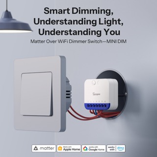 SONOFF MINI-DIM Extreme Matter Over WiFi Dimmer Switch Ampla Compatibilidade De Iluminação Matéria Ecossistema Inteligen em Oferta na Shopee