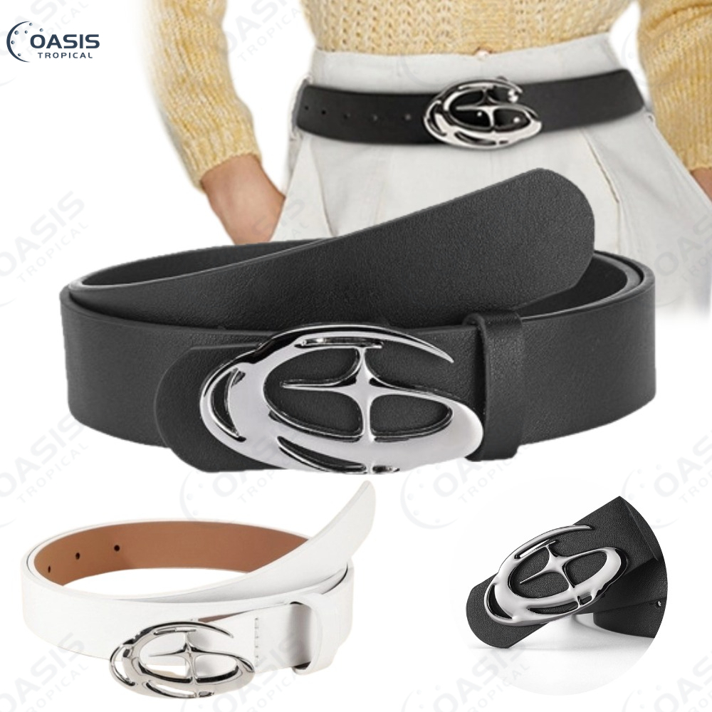 Cinto Feminino Masculino - Design Fivela G Moderno - Ideal para Trabalho e Dia a Dia
