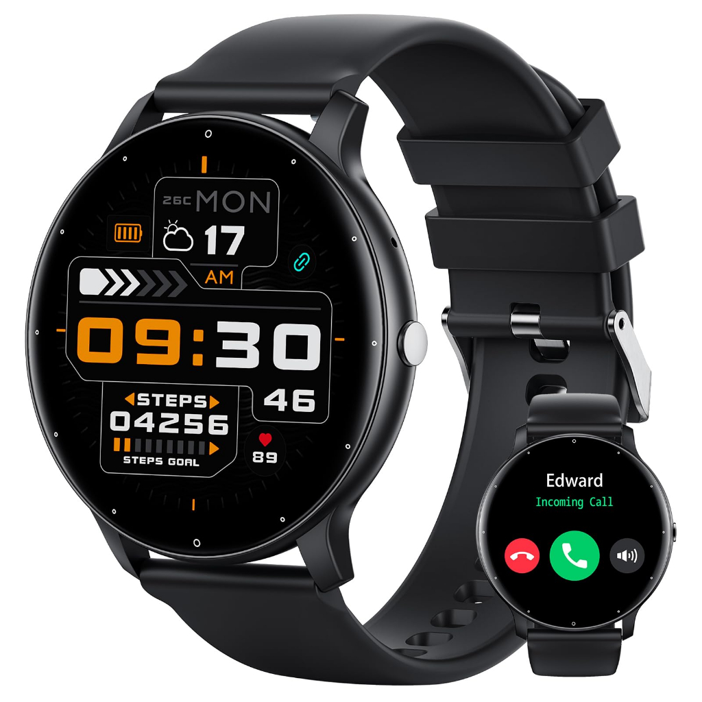 Relógio Inteligente Smartwatch PEJE ZW02 1.28"" IP68 À Prova D'água com Pulseira Extra