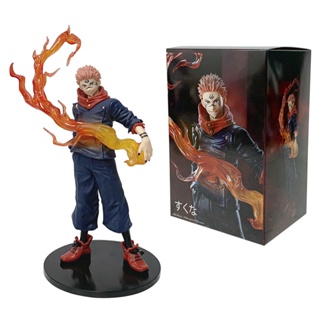 21cm Jujutsu Kaisen Anime Figura Itadori Yuji Ryomen Sukuna Chama Efeito Especial Figuras De Ação PVC Modelo Estátua Col em Oferta na Shopee