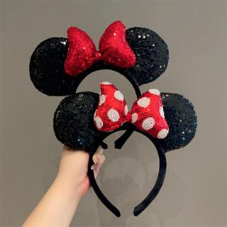 Novo estilo de lantejoulas Mickey Ears Disney Amusement Park Headband em Oferta na Shopee