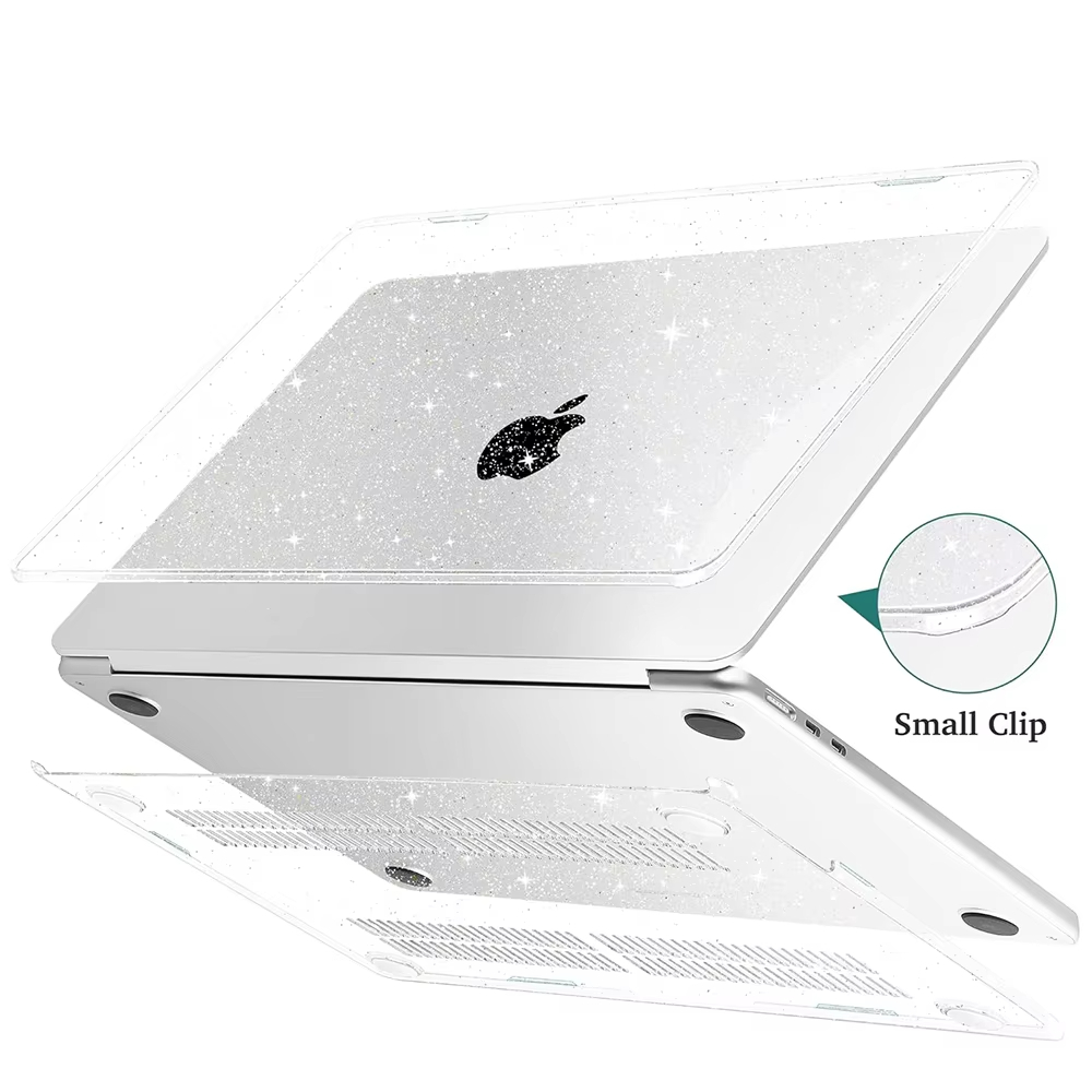 Adequado para MacBook Air 13/15 e MacBook Pro 14 capas protetoras duráveis brilhantes