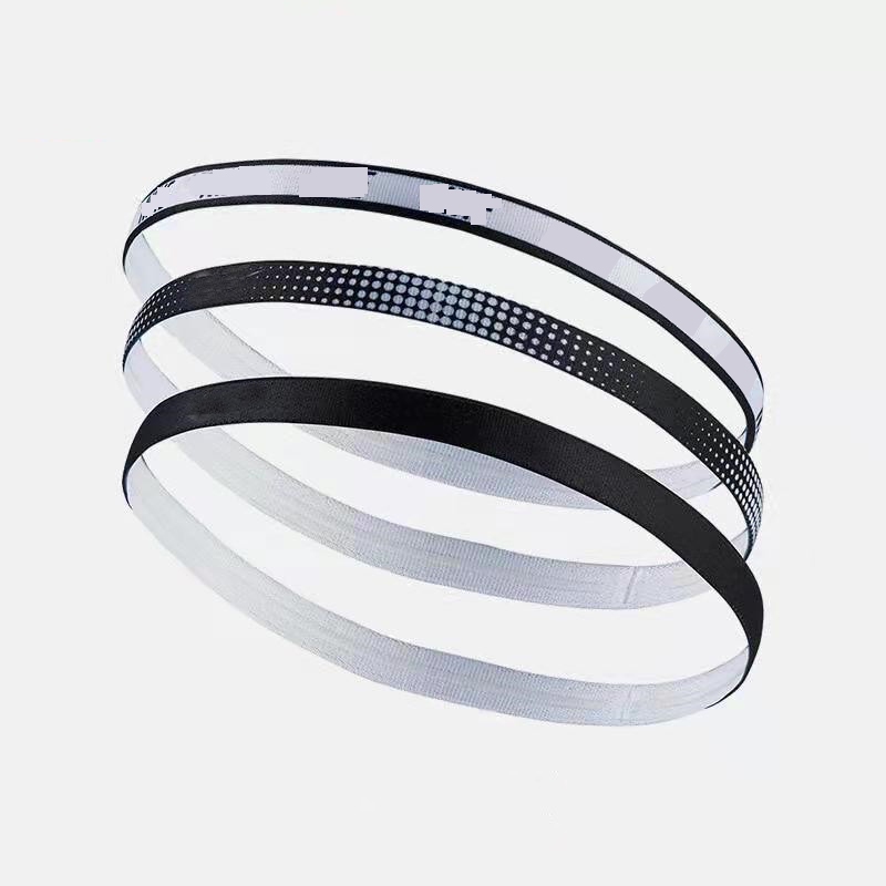 Faixa de cabelo fina antiderrapante Faixa antitranspirante de Silicone