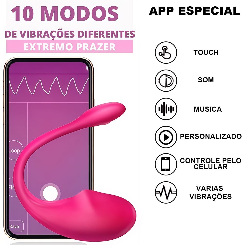 Vibrador Feminino Recarregável Para Casais Bluetooth em Oferta na Shopee