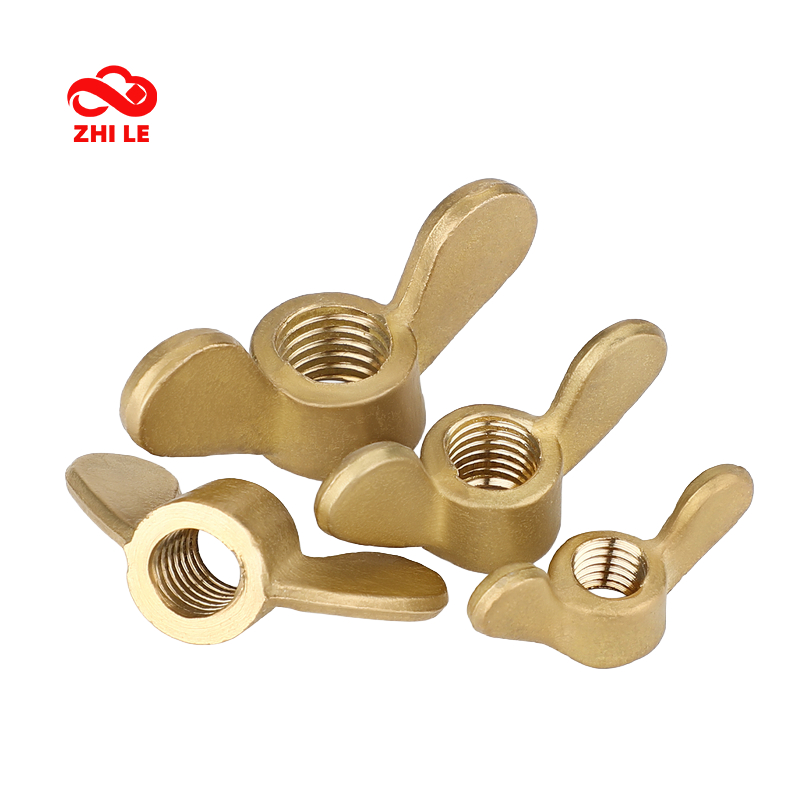 Conjunto De Porca Borboleta De Latão M3 M4 M5 M6 M8 M10 M12 Parafuso Especial Porcas De Asa De Cobre Tampa De