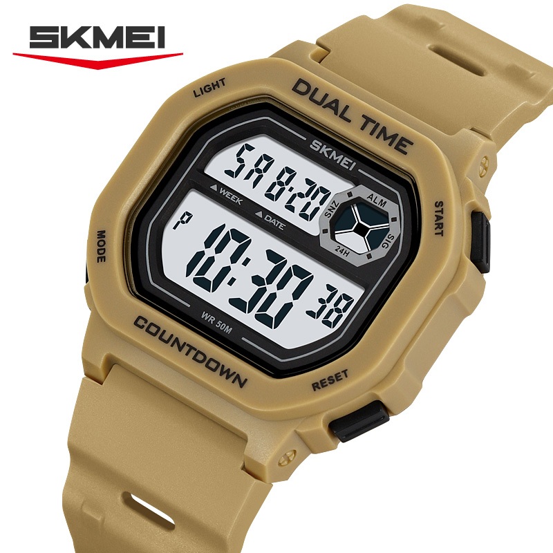 Skmei 2543 Relógio Digital Masculino Elegante Design Quadrado Esportes Ao Ar Livre Presente De Lazer
