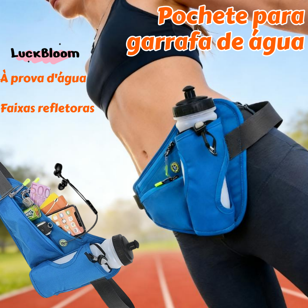 Pochete Esportiva Corrida Telefone Móvel Com Porta Garrafas De Água Para Caminhadas Ciclismo em Oferta na Shopee