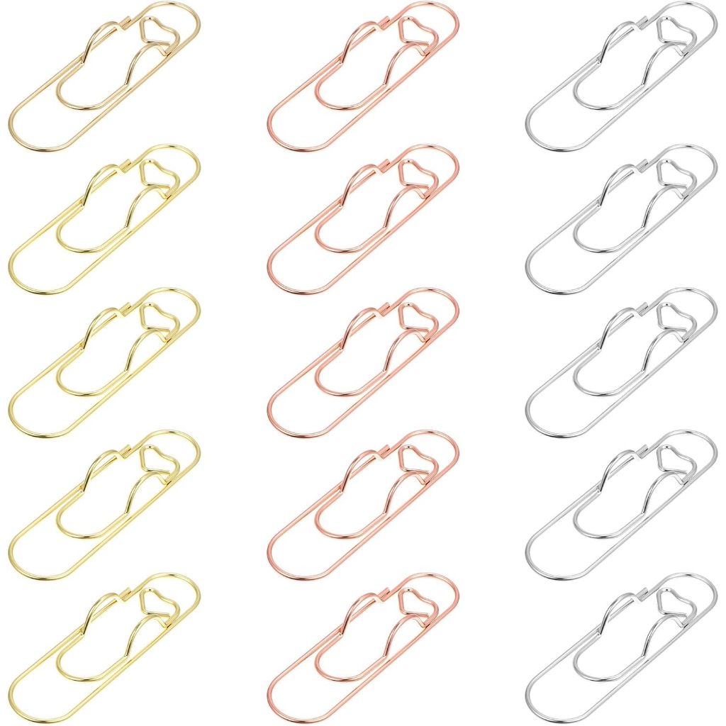 15 Pçs Clipe De Suporte De Caneta Para Notebooks , Clipes De Metal Notebook , Livros , Diários E Planejadores Material D
