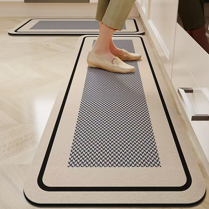 Kit com 3 Peças Tapete Ecológico de Argila Diatomácea - Dupla Função de Absorção e Antiderrapante