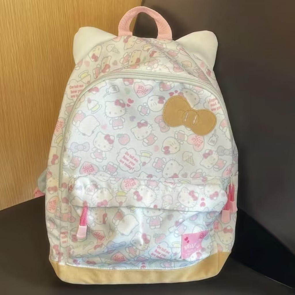Nova Moda Feminina Grande Capacidade Dos Desenhos Animados Bonito HelloKitty Mochila Estudante Saco De Escola em Oferta na Shopee