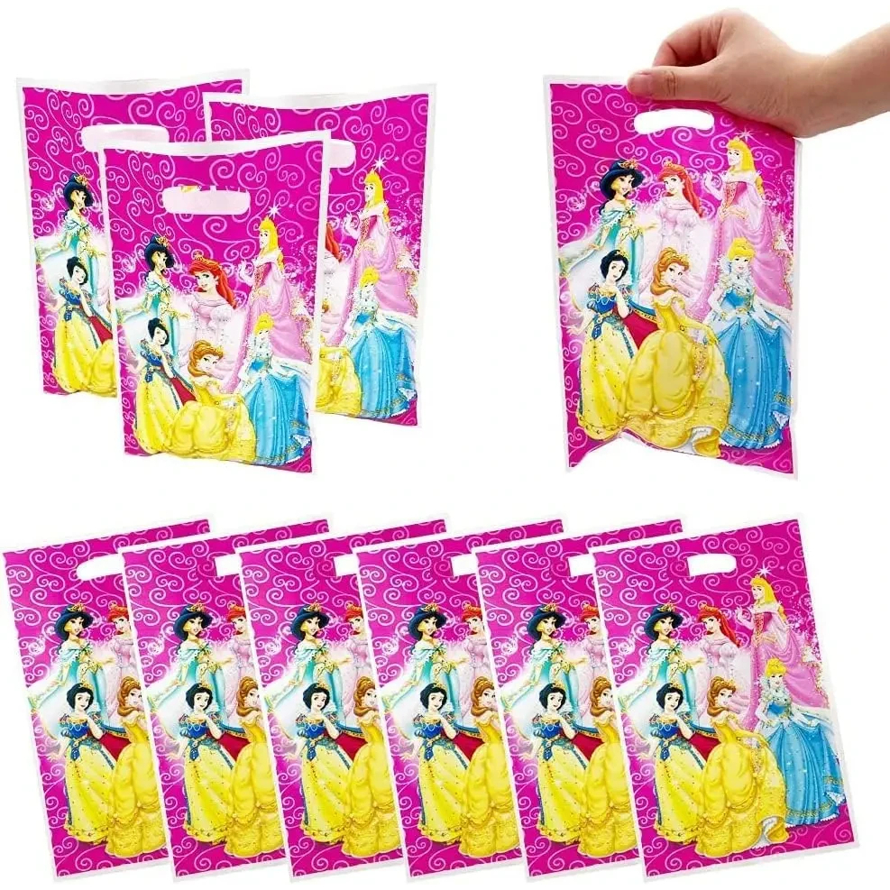 50 Pçs Tema Princesa Menina Festa De Aniversário Saco De Presente Doces Saque Crianças Suprimentos De Chá De Bebê em Oferta na Shopee