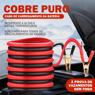 Cabo Chupeta De Partida Bateria Chupeta 1200 amp 3 Metros em Oferta na Shopee