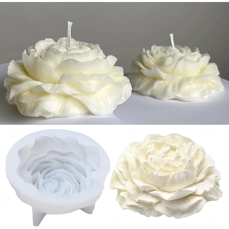 Molde De Silicone/Jasmim/flores de cerejeira De Peônia 3D Bolo De Flor Chocolate Sabonete Para Casa Decoração De Quarto em Oferta na Shopee