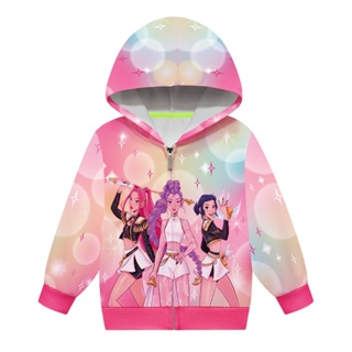 K-POP Adolescentes Meninas Jaqueta Zoey Cosplay Primavera Outono Com Capuz Moda Casaco 2-12 Anos Roupas Infantis em Oferta na Shopee