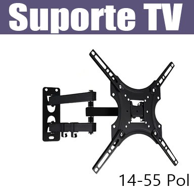 Suporte TV Para 14-55 Pol Multifuncional Para TV  LCD LED E Plasma