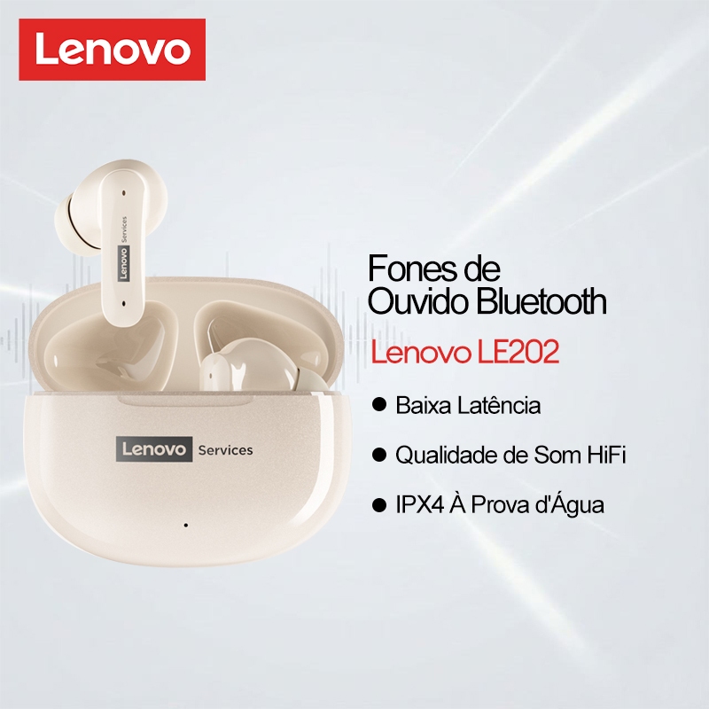 Lenovo LE202 Fones De Ouvido Bluetooth Baixa Latência No IPX4 À Prova Dwaterproof Água Alta Fidelidade Qualidade Som 6.0 em Oferta na Shopee