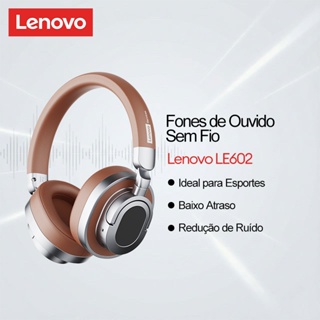 Fones De Ouvido Bluetooth Sem Fio Lenovo LE602 Com Redução De Ruído De Baixo Atraso E Ajuste Confortável Para Esportes em Oferta na Shopee