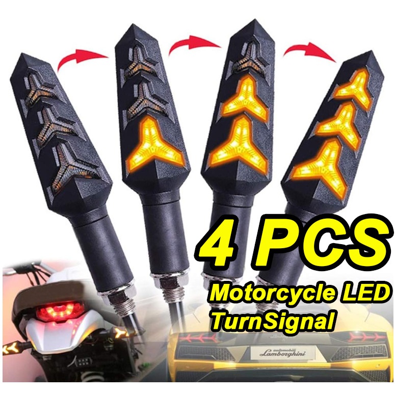 Kit 4 Pisca Seta Sequencial Led Modelo 250 Twister Honda Cb Xre 300 Titan Fan Nxr Bros Cbx 125 150 160
